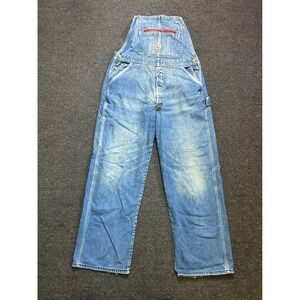 Vintage Pointer Brand Denim Overalls Blue Mens 36x32 Workwear Bibs NO STRAPS USA